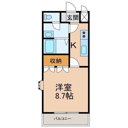 紀伊駅 徒歩13分 1階の物件間取画像